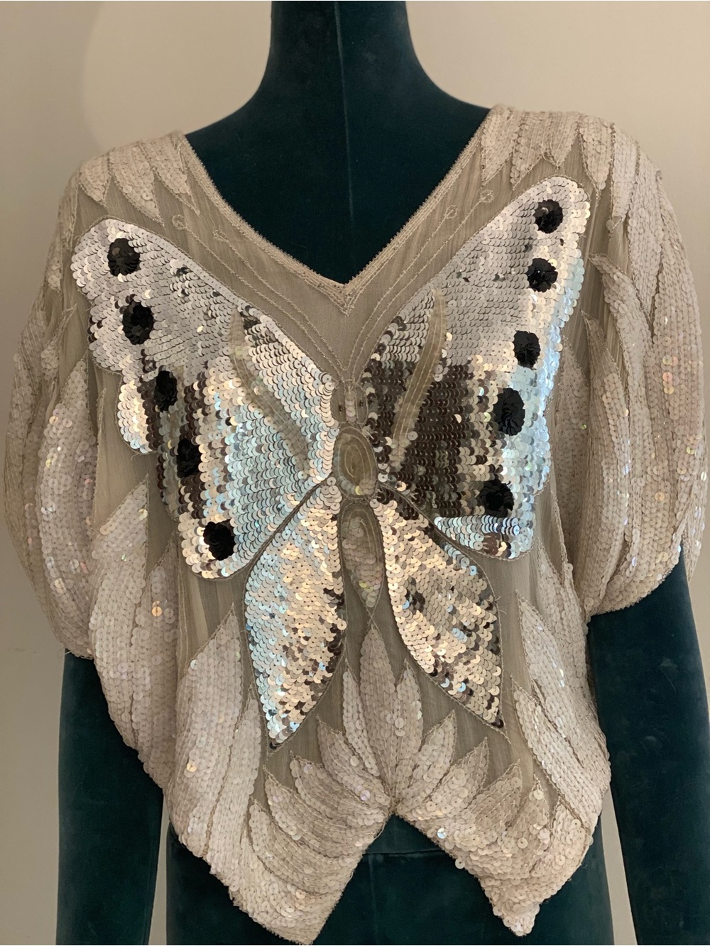Vintage Sequin Butterfly RARE - Picture 9 of 12